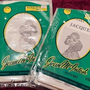 Vintage Jean McIntosh petit point kits